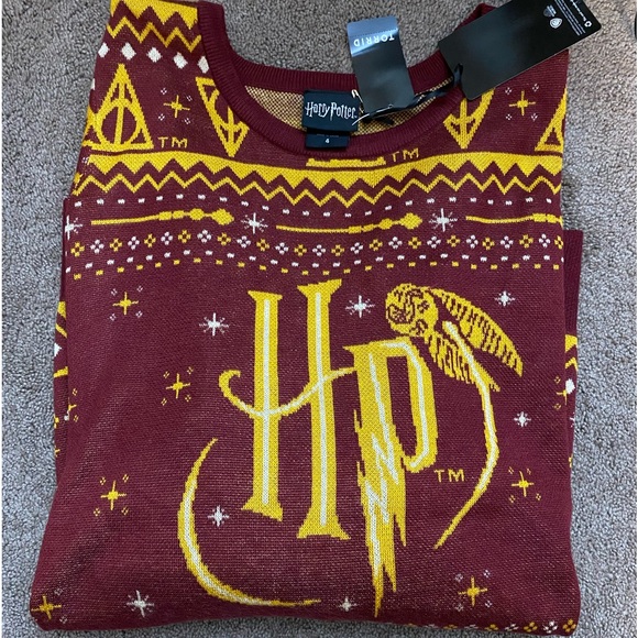 TORRID HARRY POTTER PULLOVER SWEATER - KNIT JACQUARD FAIR ISLE PRINT - Picture 8 of 8